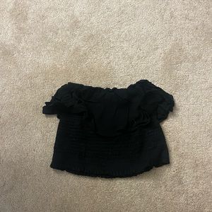 Black crop top